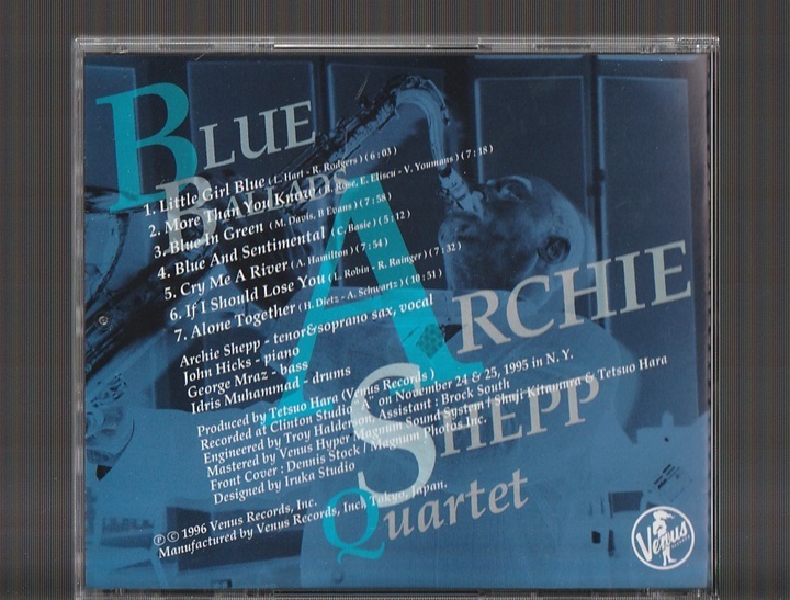 即決 送料込み 24K GOLD CD ゴールド ARCHIE SHEPP QUARTET アーチー・シェップ・カルテット BLUE BALLADS ブルー・バラード TKCV-35004_画像2