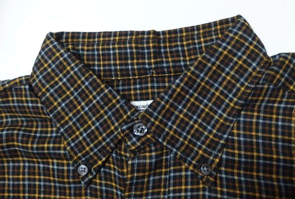 Engineered Garments engineered garments Workaday BD Shirt Cotton Wool Viyella кнопка down проверка рубашка S хлопок / шерсть 