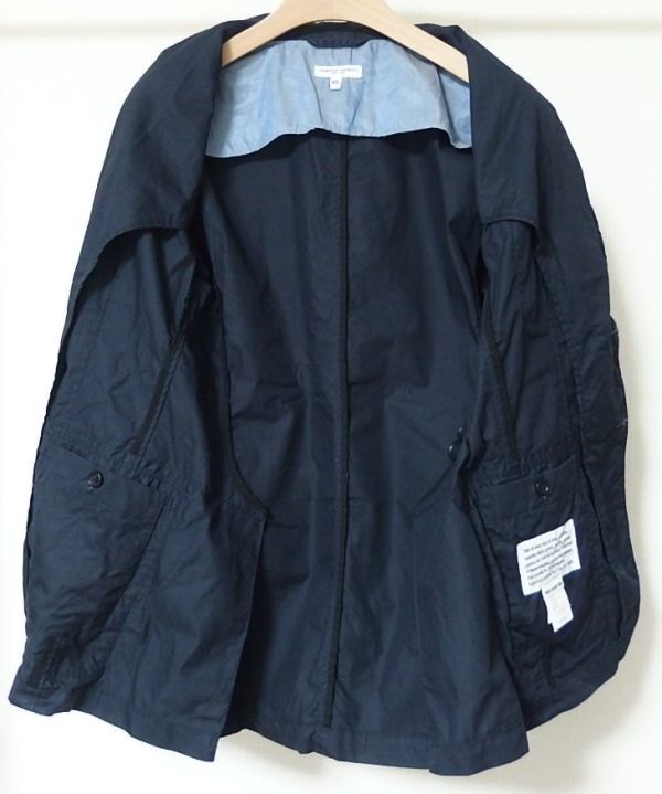 Engineered Garments エンジニアードガーメンツ Baker Jacket Lt. Weight High Count Twill ベイカー ジャケット XS 紺_画像3