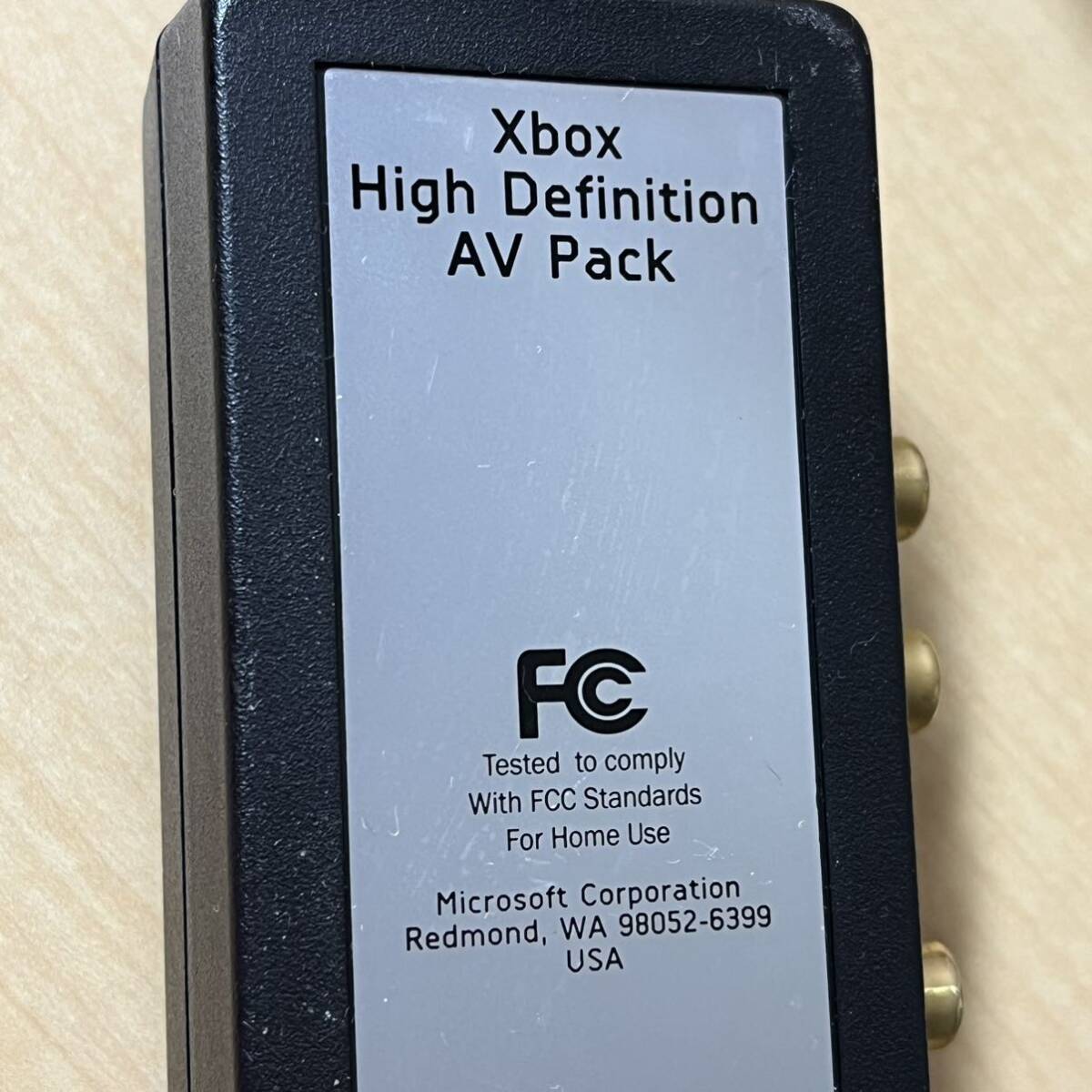 M80 ★初代 Xbox コンポーネント Component AVパック Xbox High Definition AV Pack X08-25301 〈動作未確認〉の画像4