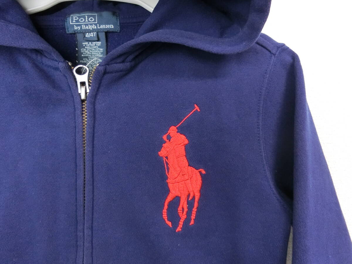 [omiseH] POLO ラルフローレン キッズ フード付きパーカー 110サイズ 4/4T