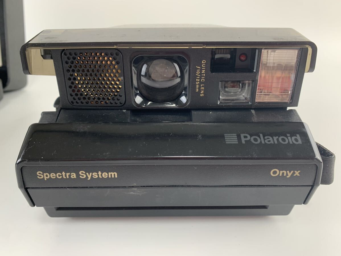 1000円~■★動作未確認★ポラロイド Polaroid Spectra System Onyx スケルトン ケース付き 現状品★okoy2659608-112★t9229_画像2