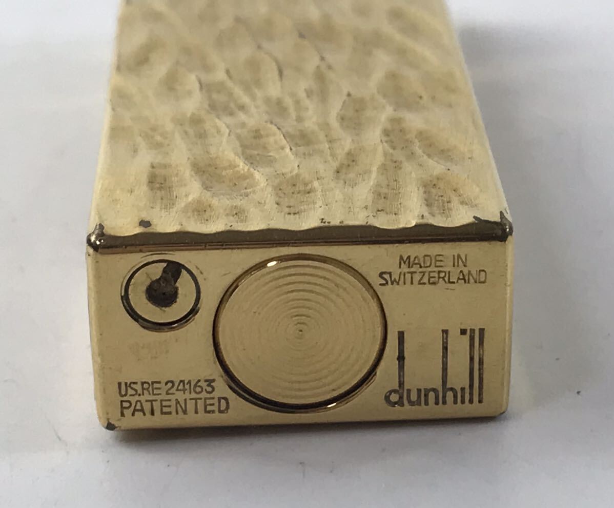 1000円〜■★着火未確認★ ガスライター dunhill ダンヒル ローラー式 ゴールド×イエロー 喫煙具 ★okoy-2639426-148★p6209_画像9