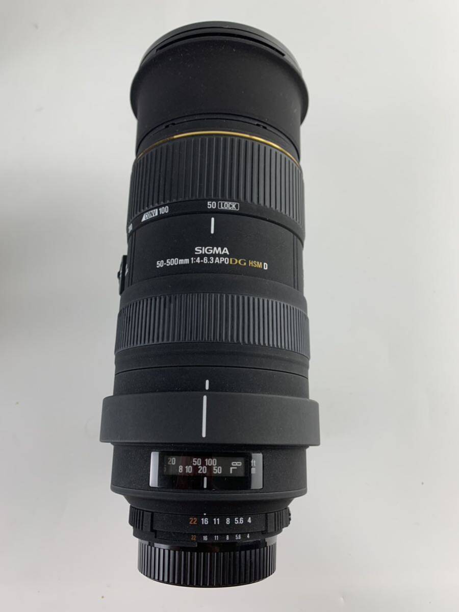 1000 jpy ~#* operation not yet verification * camera lens SIGMA Sigma 50-500mm 1:4-6.3 APO DG HSM FOR NIKON present condition goods *okoy2653424-160*t9234