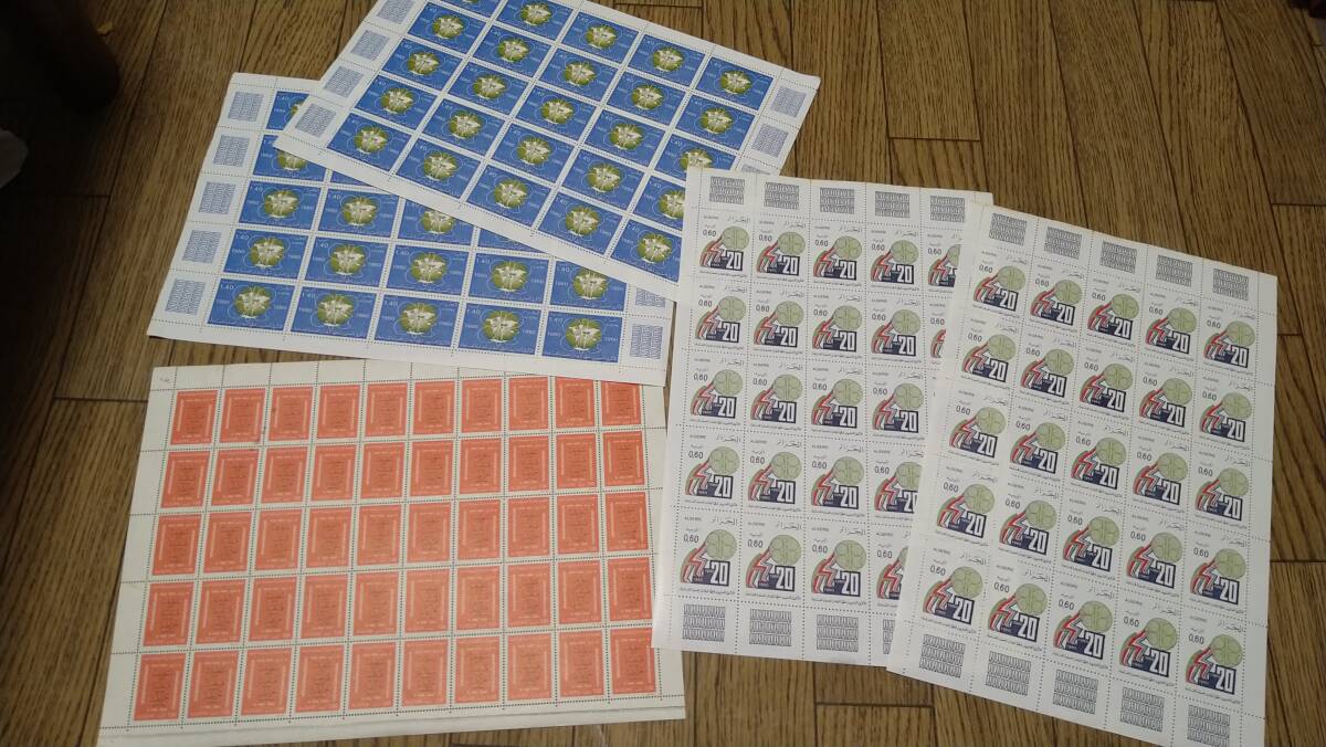 外国切手シート30枚　未使用　アルジェリア　おまとめ　800枚＋_画像5