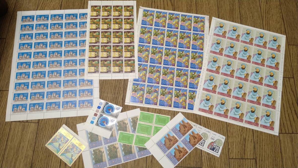 外国切手シート30枚　未使用　アルジェリア　おまとめ　800枚＋_画像4