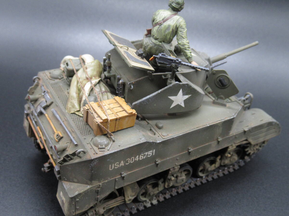 ★☆1/35 完成品　タミヤ・アメリカ戦車M5A1ヘッジホッグ★☆★_画像5