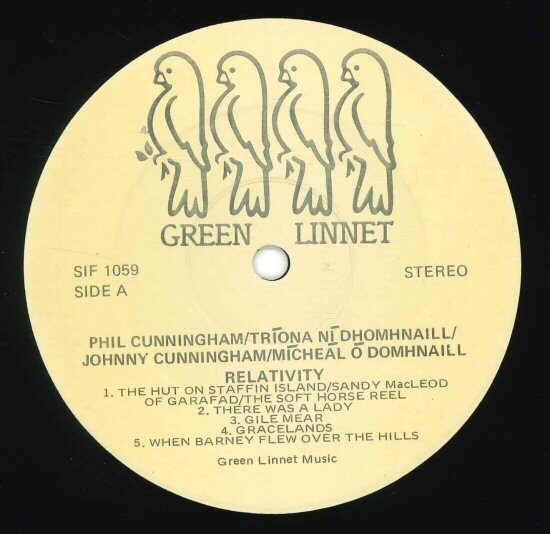 ★トラッドLP「フィル・カニンガム RELATIVITY PHIL CUNNINGHAM/TRIONA NI DHOMHNAILL/MICHEAL O DOMHNAILL」1985年 IRELAND ORIGINAL_画像4