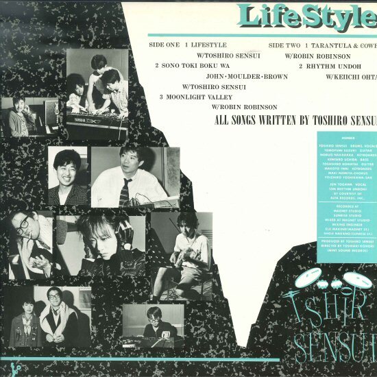 ★LP「泉水敏郎 Toshiro Sensui, LifeStyle」戸川純, 野宮真貴 MINT SOUND 1984年 直筆サイン色紙付 ex ヒカシュー ハルメンズ_画像2