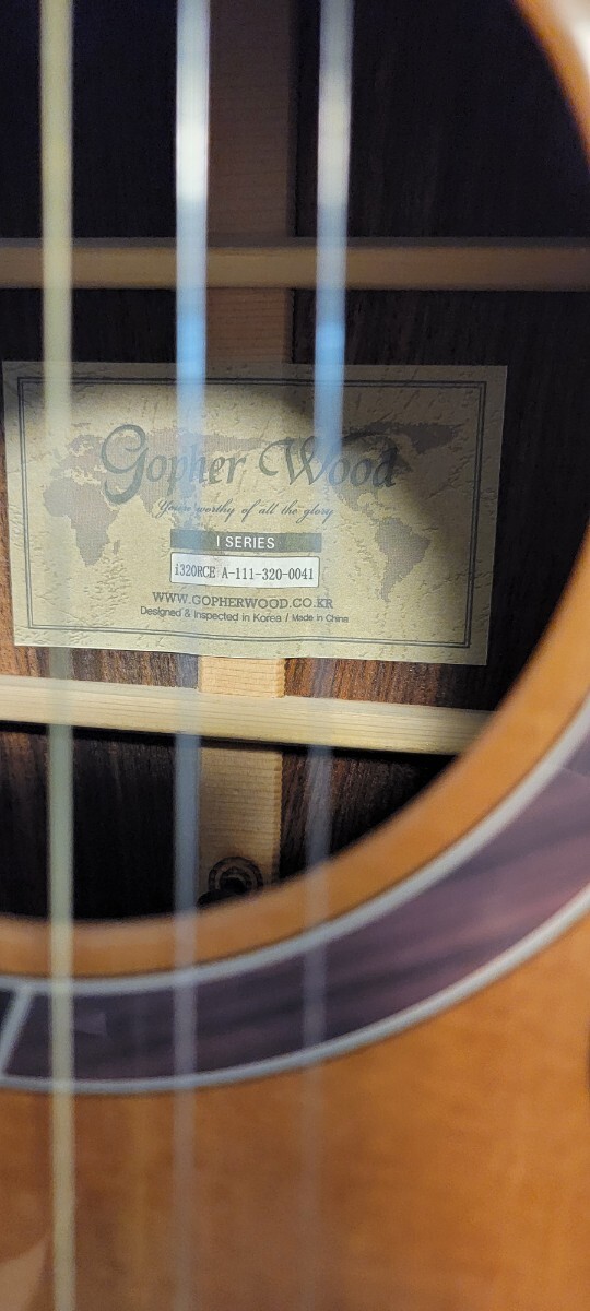Gopher Wood Guitars i320RCE-JP/Origin エレアコ _画像2