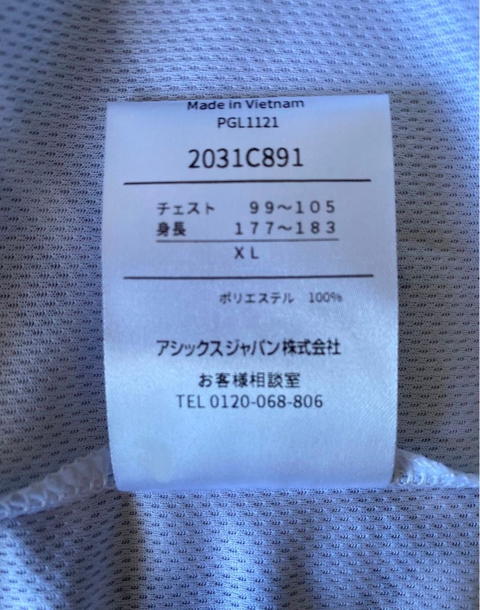 asics アシックス Tシャツ 半袖シャツ XL 白 ホワイト 未着用