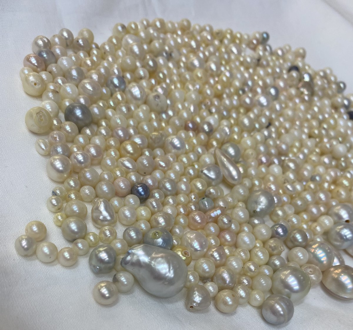 [5CM higashi 05002E]*1 jpy start *book@ pearl * pearl * loose * approximately 250g* unset jewel *mabe pearl * Akoya pearl * south . pearl * accessory * summarize 