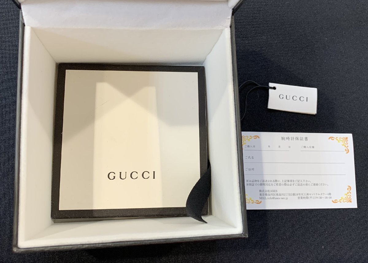 【6YGシャ04017F】★1円スタート★GUCCI★グッチ★レディース★クォーツ★腕時計★不動★箱あり★保証書あり★SWISS MADE★_画像8