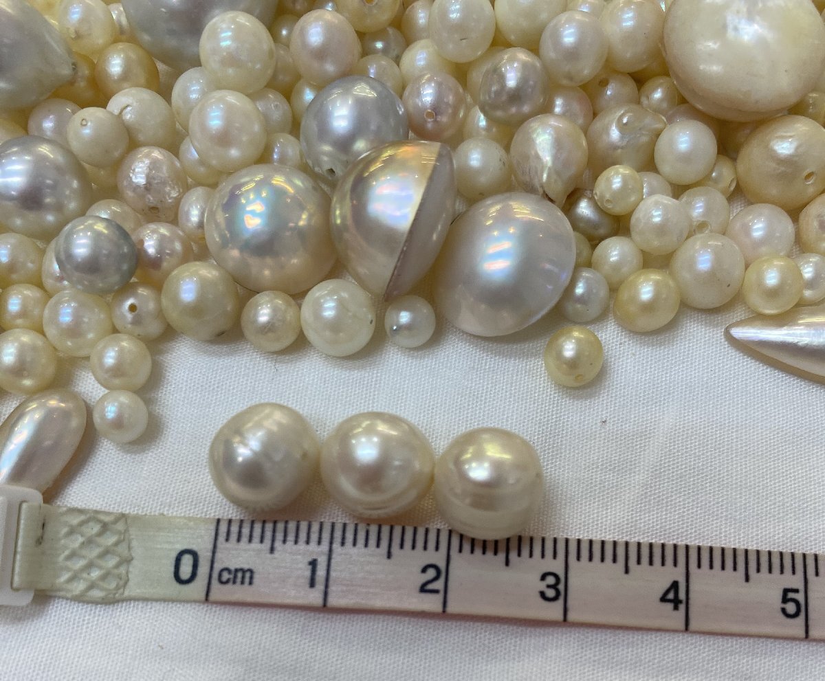 [5CM higashi 05002E]*1 jpy start *book@ pearl * pearl * loose * approximately 250g* unset jewel *mabe pearl * Akoya pearl * south . pearl * accessory * summarize 