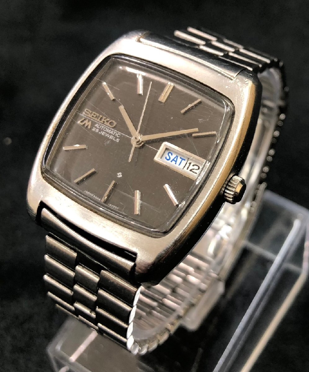 【5SK稲02011F】1円スタート★SEIKO★セイコー★5606-5040★自動巻き★オートマ★ロードマチック★LM★デイデイト★25石★メンズ★腕時計★の画像2