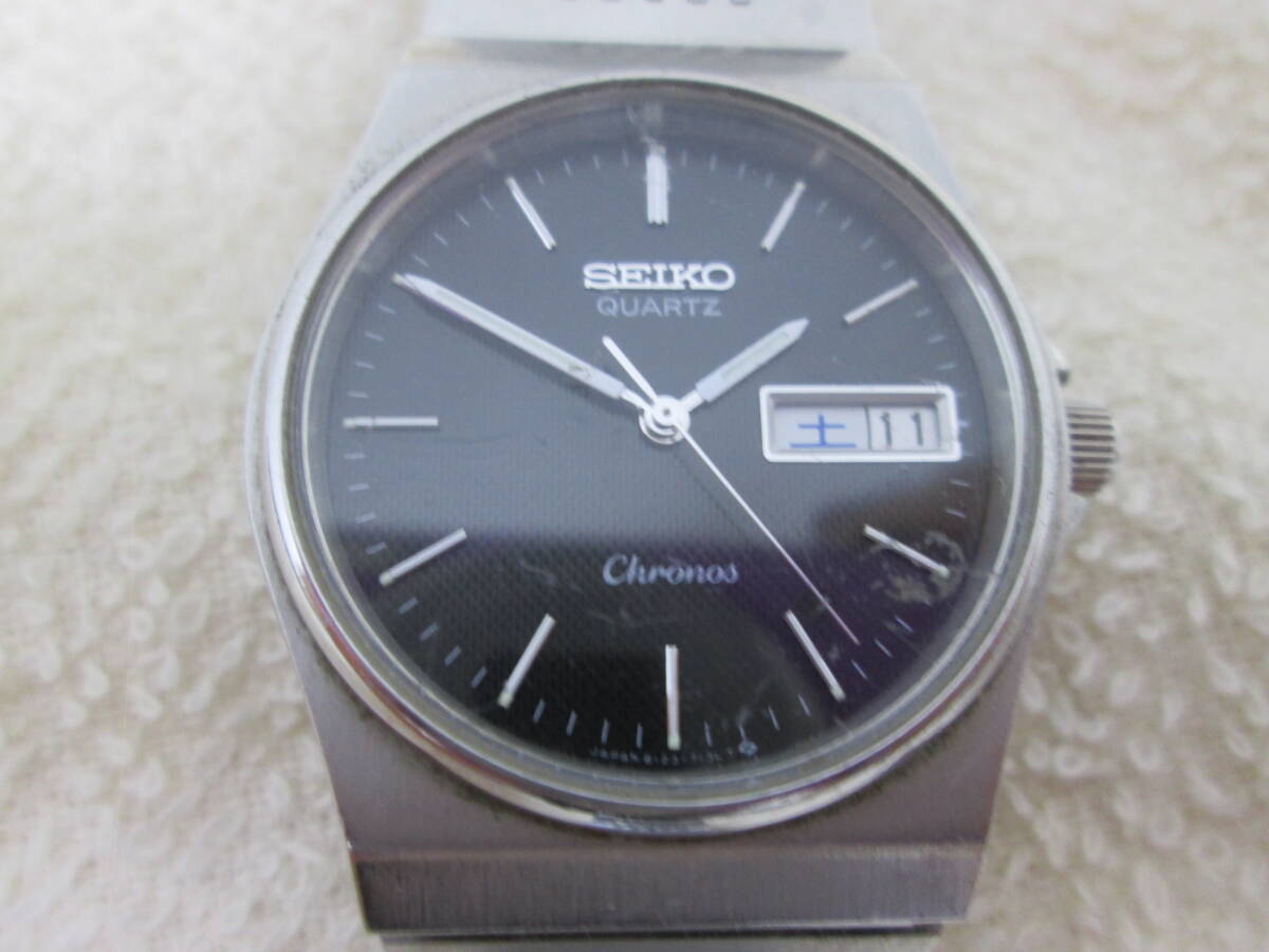 (22)☆SEIKO セイコー Chronos クロノス 8123-7090 クォーツ デイデイト メンズ腕時計 2024年5月電池交換済み 稼働品_画像1