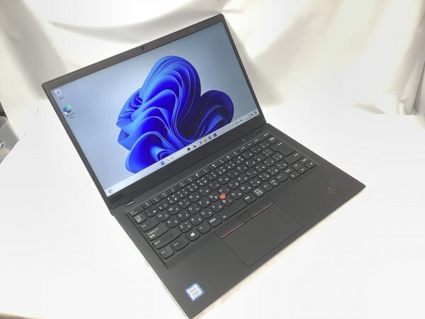 お宝アキバ/中古動作品14日保証 AC付 Wi-Fi カメラ 充電100％7h ThinkPad X1 Carbon 6th 14.0型 Win11P64 i5-8250U メ8 SSD256 梱80 小7804の画像1