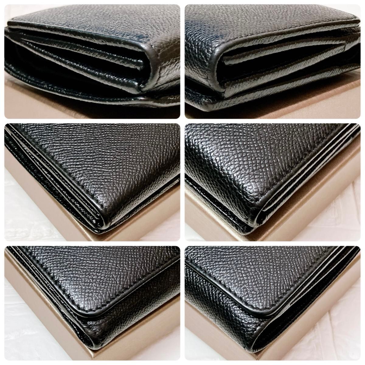 ブルガリ BVLGARI レザー 二つ折り 折り財布 ブラック Y304  ウォレット 黒 メンズ ロコクリップ レディース