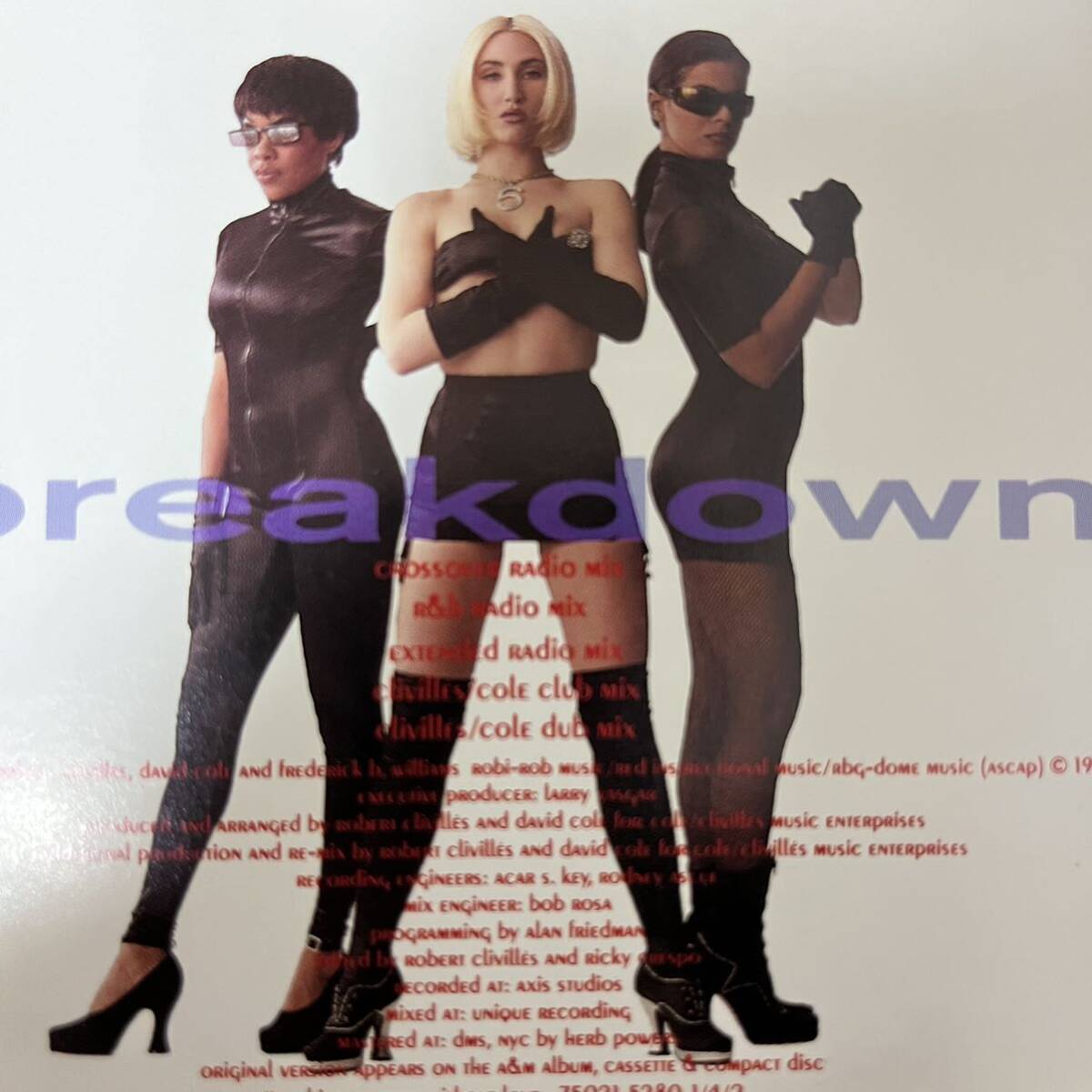 SEDUCTION / Breakdown US盤 PROMO Maxi CD (75021 8039 2) Clivilles/Cole Mixesセダクション / ブレイクダウン_画像3