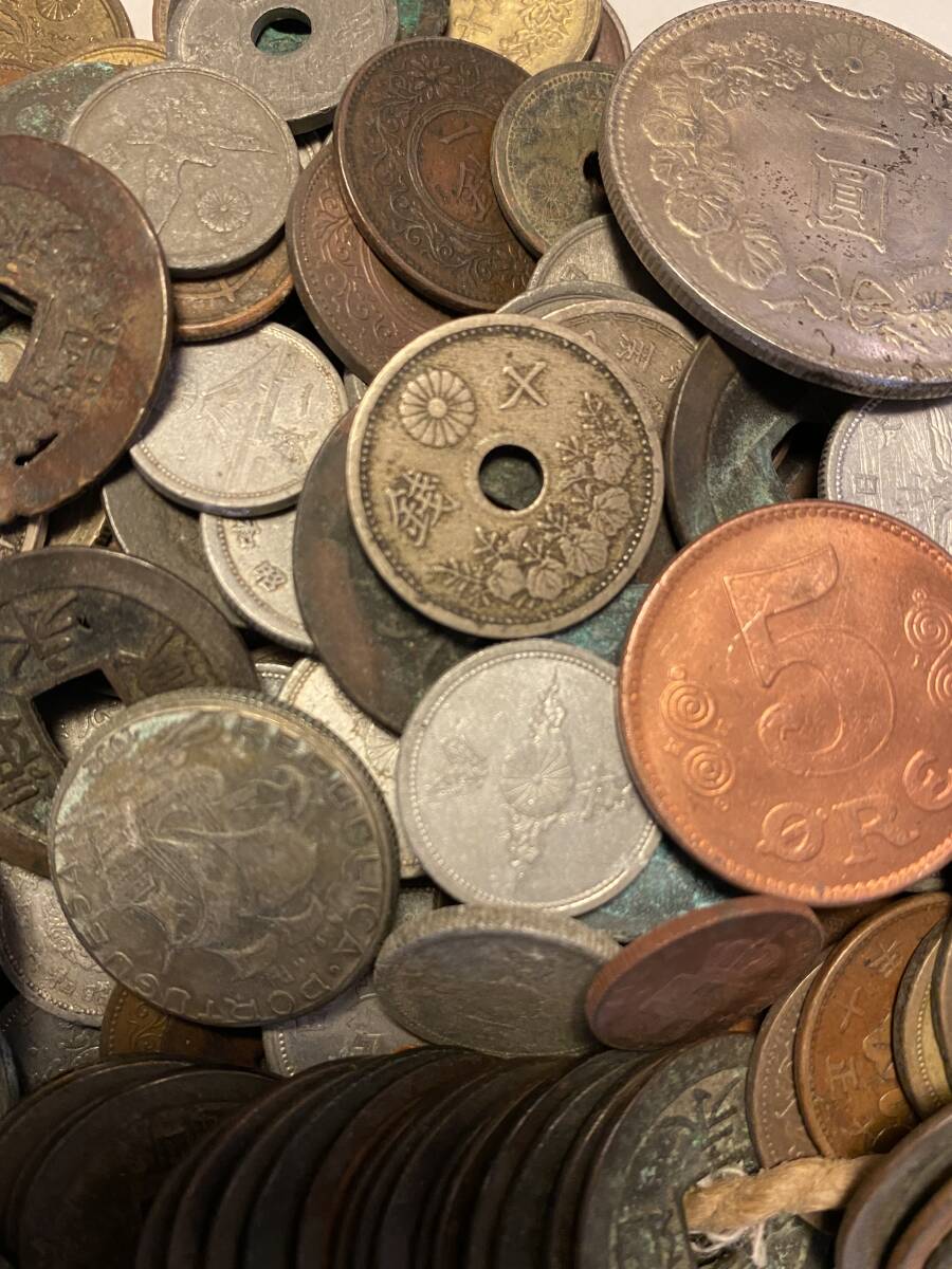 【1円スタート】日本 外国 古銭 雑銭 おまとめ 大型貨幣 コイン ヨーロッパ アメリカ 銀貨 大量 身辺整理品の画像7