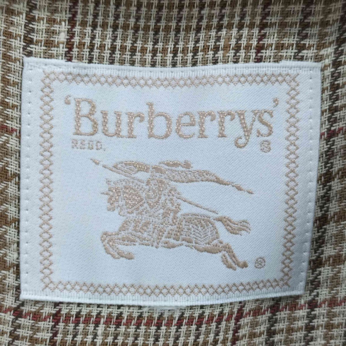 BURBERRYS(バーバリーズ) 90S 2B 千鳥格子柄 テーラードジャケット レディース 表記無 中古 古着 1022_画像6