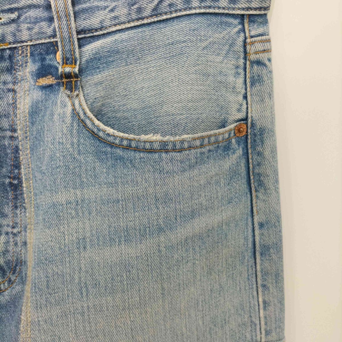 USED古着(ユーズドフルギ) Levis コーデュロイ パッチワーク リメイクデニム メンズ 表記無 中古 古着 0608_画像3