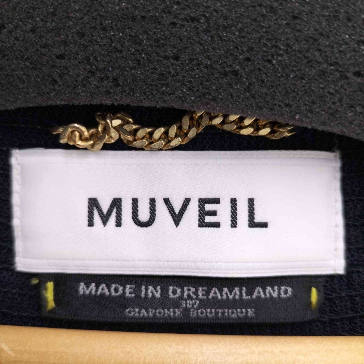 MUVEIL(ミュベール) バックシャーリングTシャツ レディース 36 中古 古着 1103_画像6