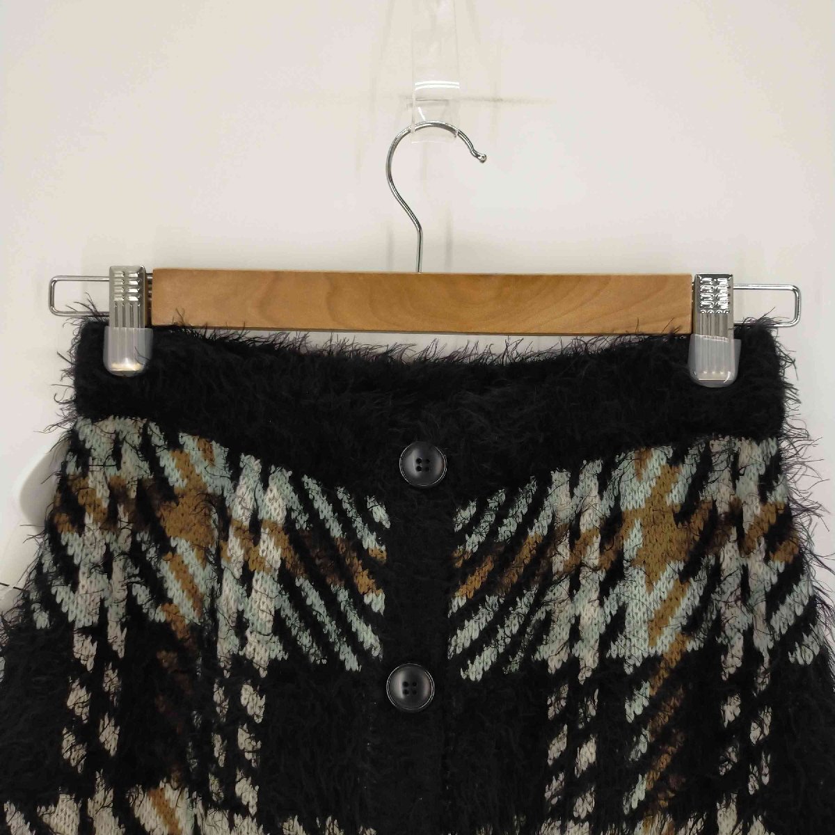 AZUL by moussy(アズールバイマウジー) 20AW BIG CHECK SHAGGY BUTT 中古 古着 1244_画像3