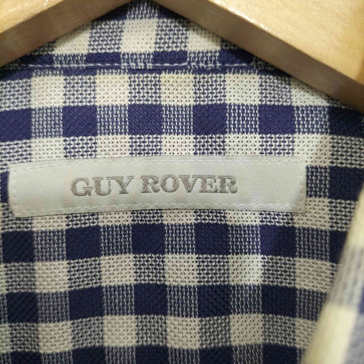 GUYROVER(ギローバー) ギンガムチェック ワイドカラーシャツ メンズ JPN：2 中古 古着 1112_画像6
