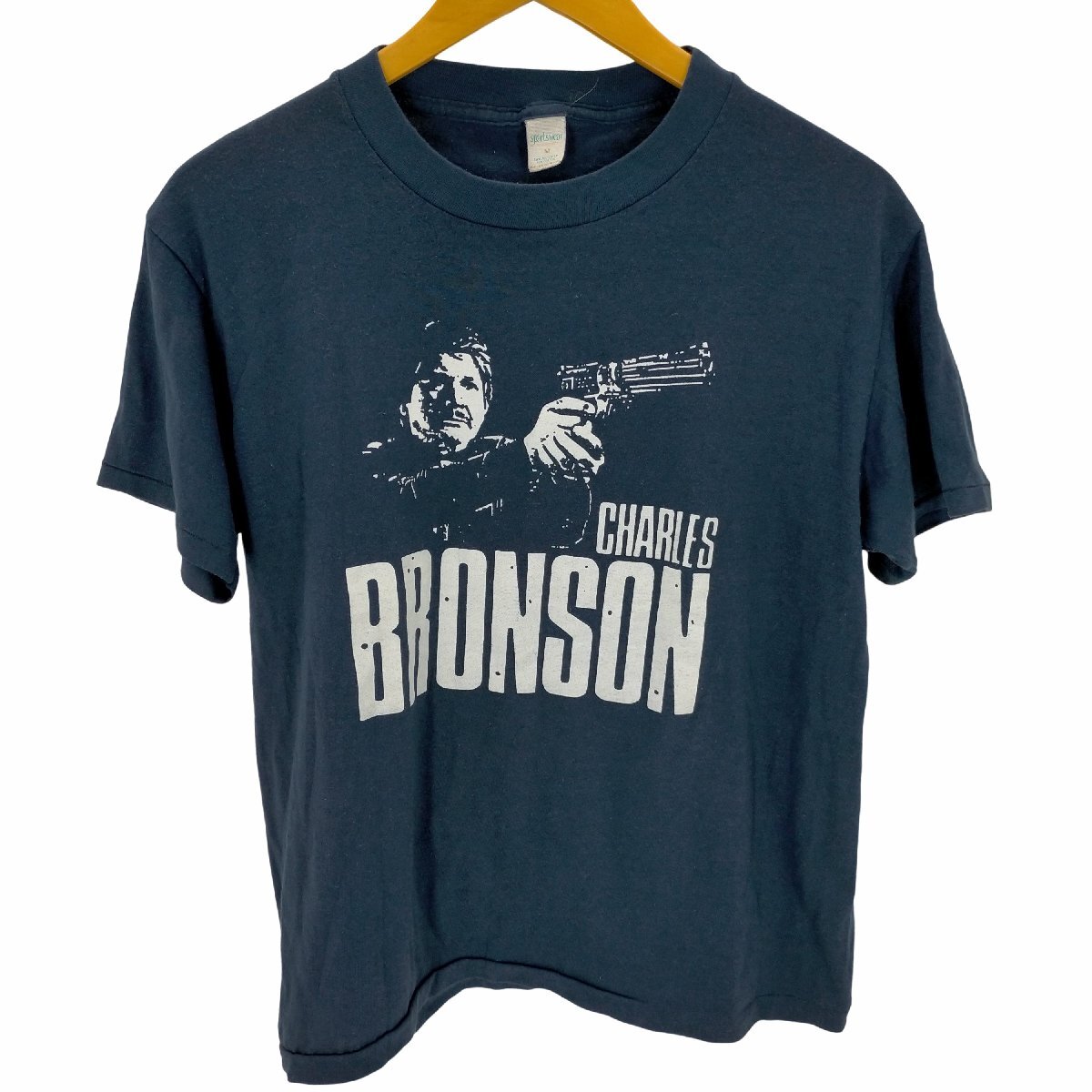 sports wear(スポーツウェア) 80-90S USA製 charles bronson シングル 中古 古着 0323_画像1