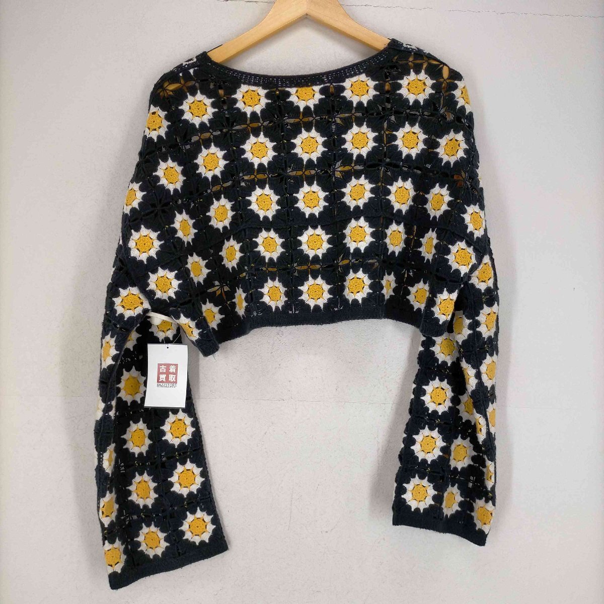 ZARA(ザラ) クロップドクロシェニット レディース JPN：L 中古 古着 0742_画像2