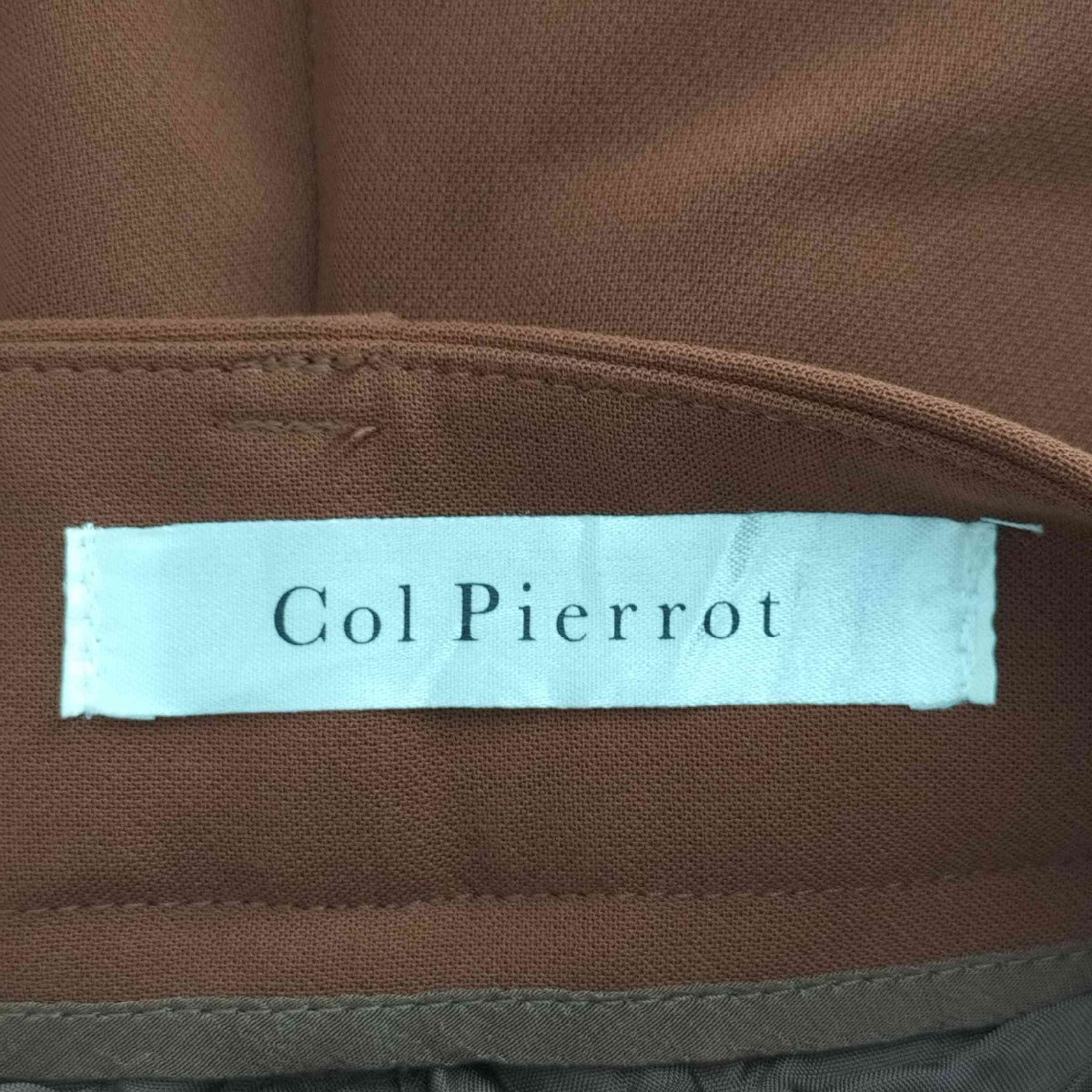 Col Pierrot(コルピエロ) 21AW サイドライン センタープレス ワイド パンツ レディース 中古 古着 0246_画像6