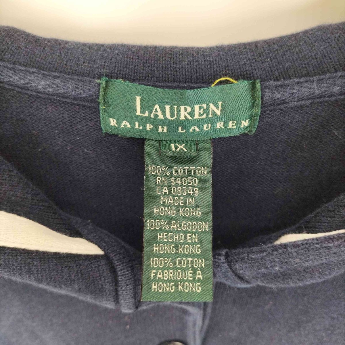 LAUREN RALPH LAUREN(ローレンラルフローレン) セーラーカラー ヘビーコットン S/S 中古 古着 0308_画像6