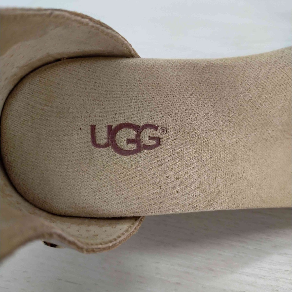 UGG(アグ) Zoe II Metallic ゾー ゴールドウェッジサンダル レディース JPN：23. 中古 古着 0307_画像6