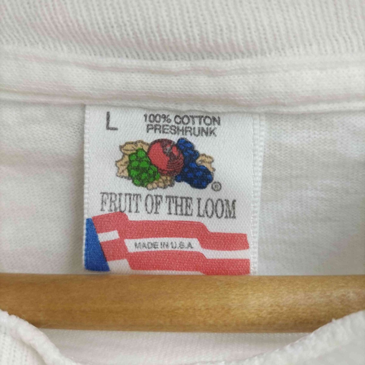 FRUIT OF THE LOOM(フルーツオブザルーム) 90S MADE IN USA 魚プリント S 中古 古着 0807_画像6