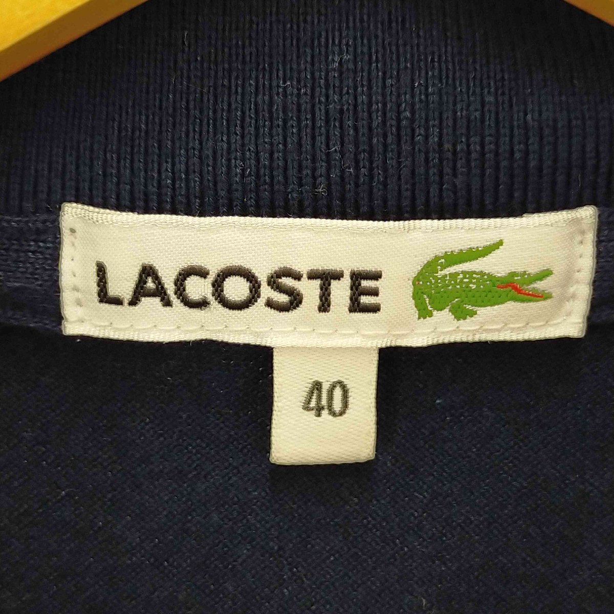 LACOSTE(ラコステ) ロゴ刺繍 ショートスリーブポロシャツ レディース DE：40 中古 古着 0842_画像6