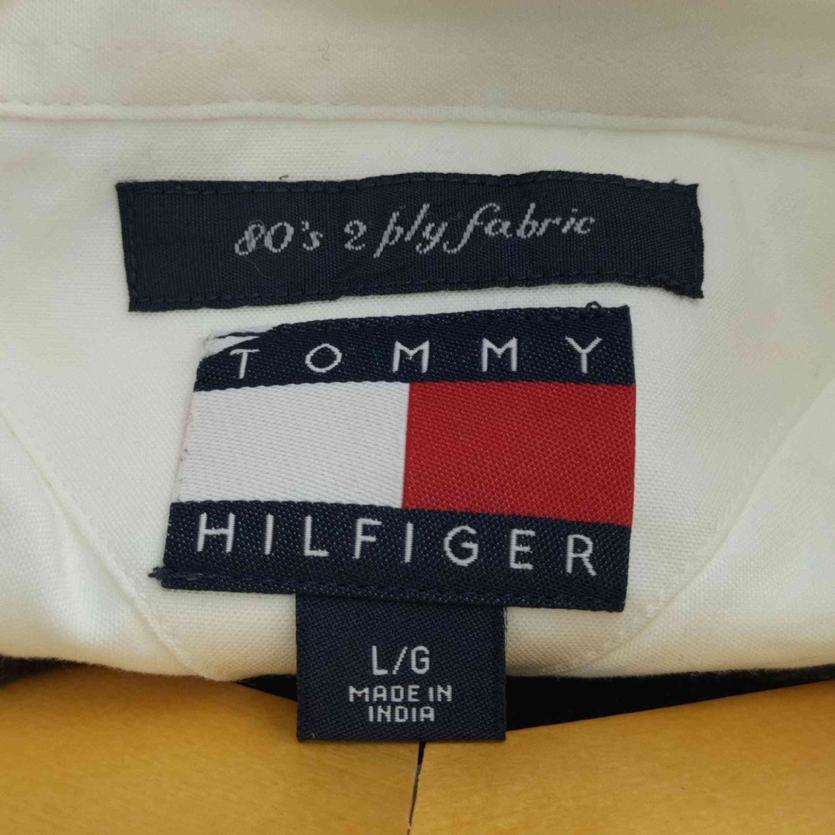 TOMMY HILFIGER(トミーヒルフィガー) レギュラーカラー L/S シャツ メンズ import 中古 古着 0905_画像6