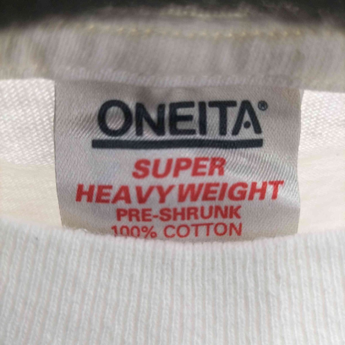 ONEITA(オニータ) 80-90S 銀タグ MADE IN USA フロント刺繍 S/S Tシャツ メ 中古 古着 0904_画像6