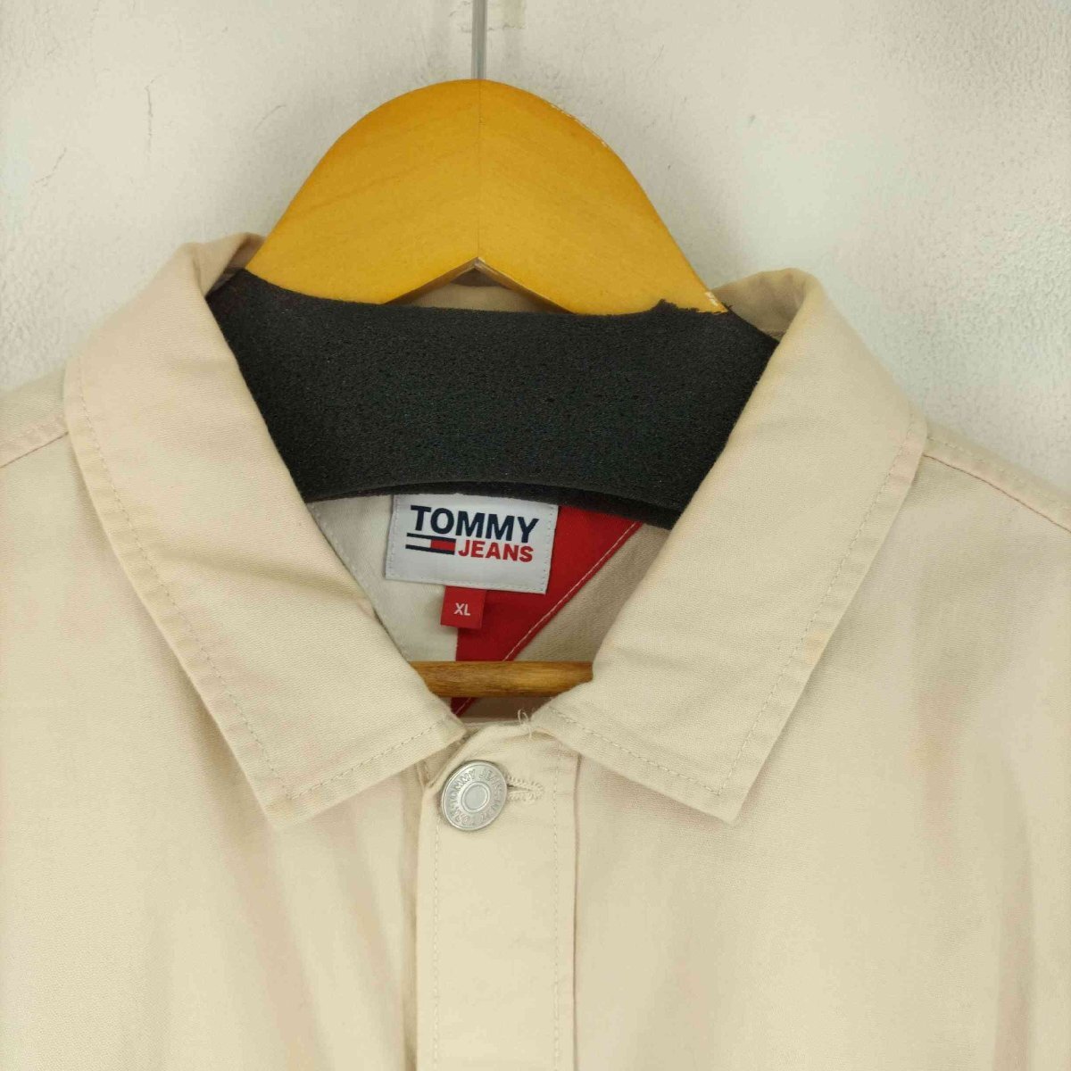 tommy jeans(トミージーンズ) ツイストフラッグオーバーシャツ メンズ import：XL 中古 古着 0802_画像3