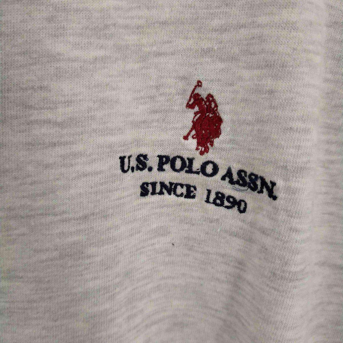 US POLO ASSN(ユーエスポロアッスン) ハーフジップポロカットソー メンズ JPN：S 中古 古着 1243_画像5