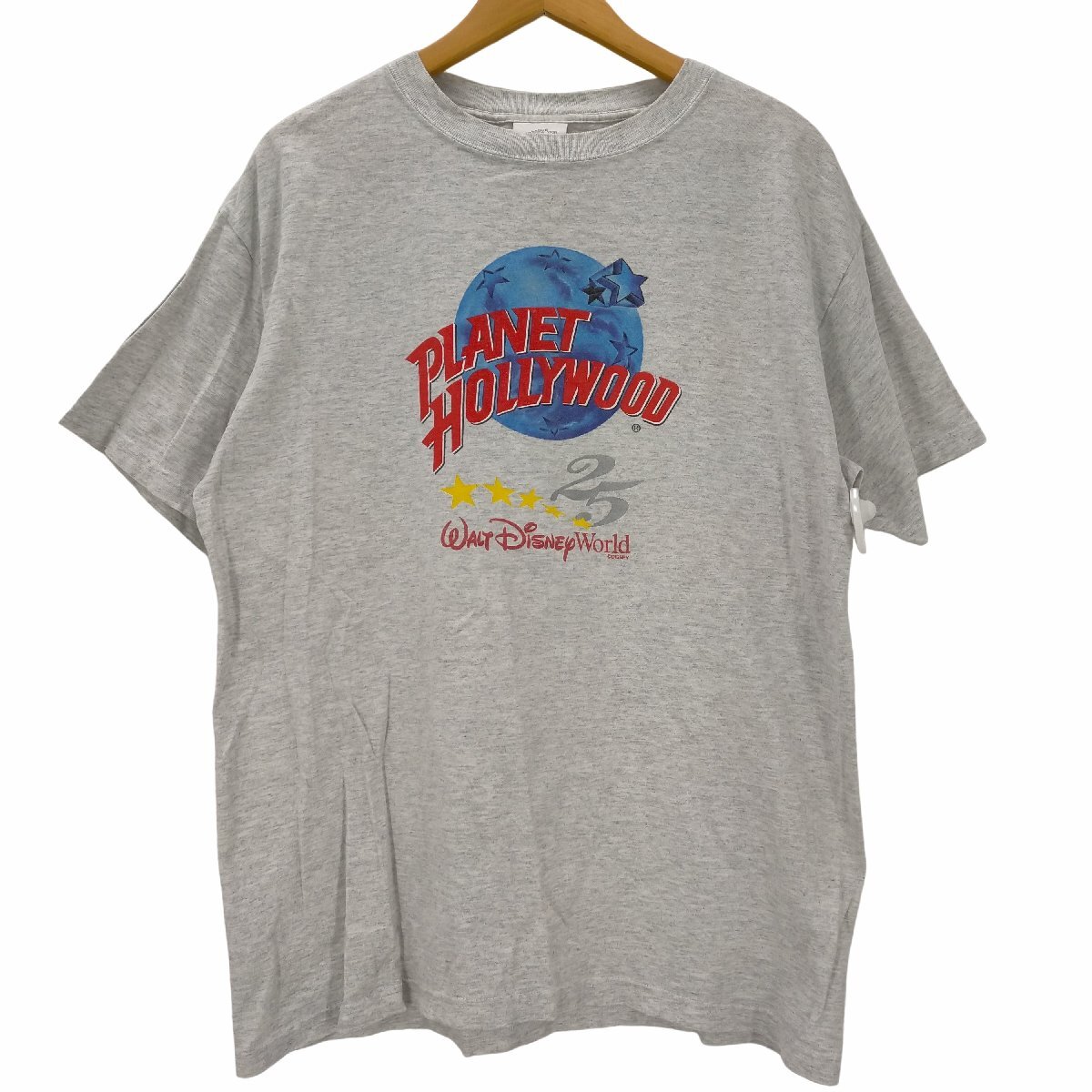PLANET HOLLYWOOD(プラネットハリウッド) USA製 ロゴ大判プリント Tシャツ メンズ i 中古 古着 0256_画像1