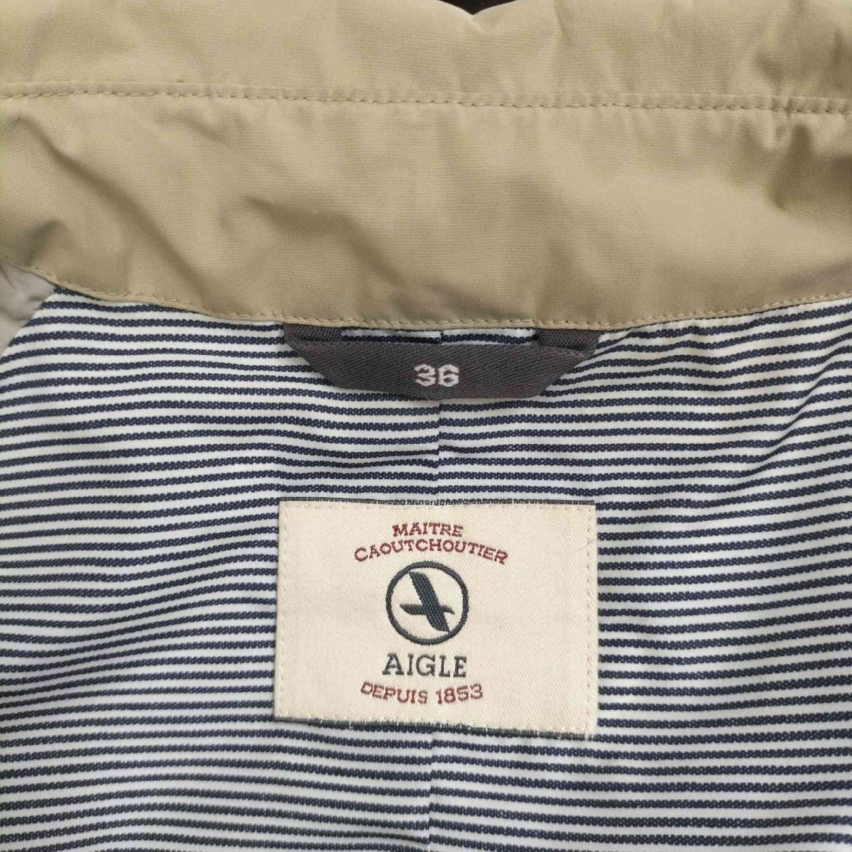 AIGLE(エーグル) GARDEN NY ガーデンニューヨーク GORE-TEX トレンチコート レディ 中古 古着 0525_画像6