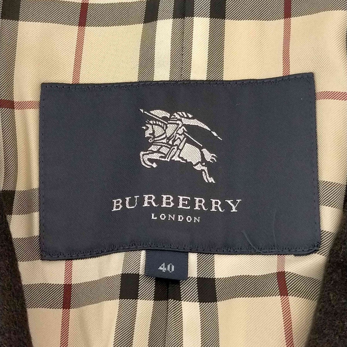 BURBERRY LONDON(バーバリーロンドン) 裏地ノバチェックショートコート レディース imp 中古 古着 0823_画像6