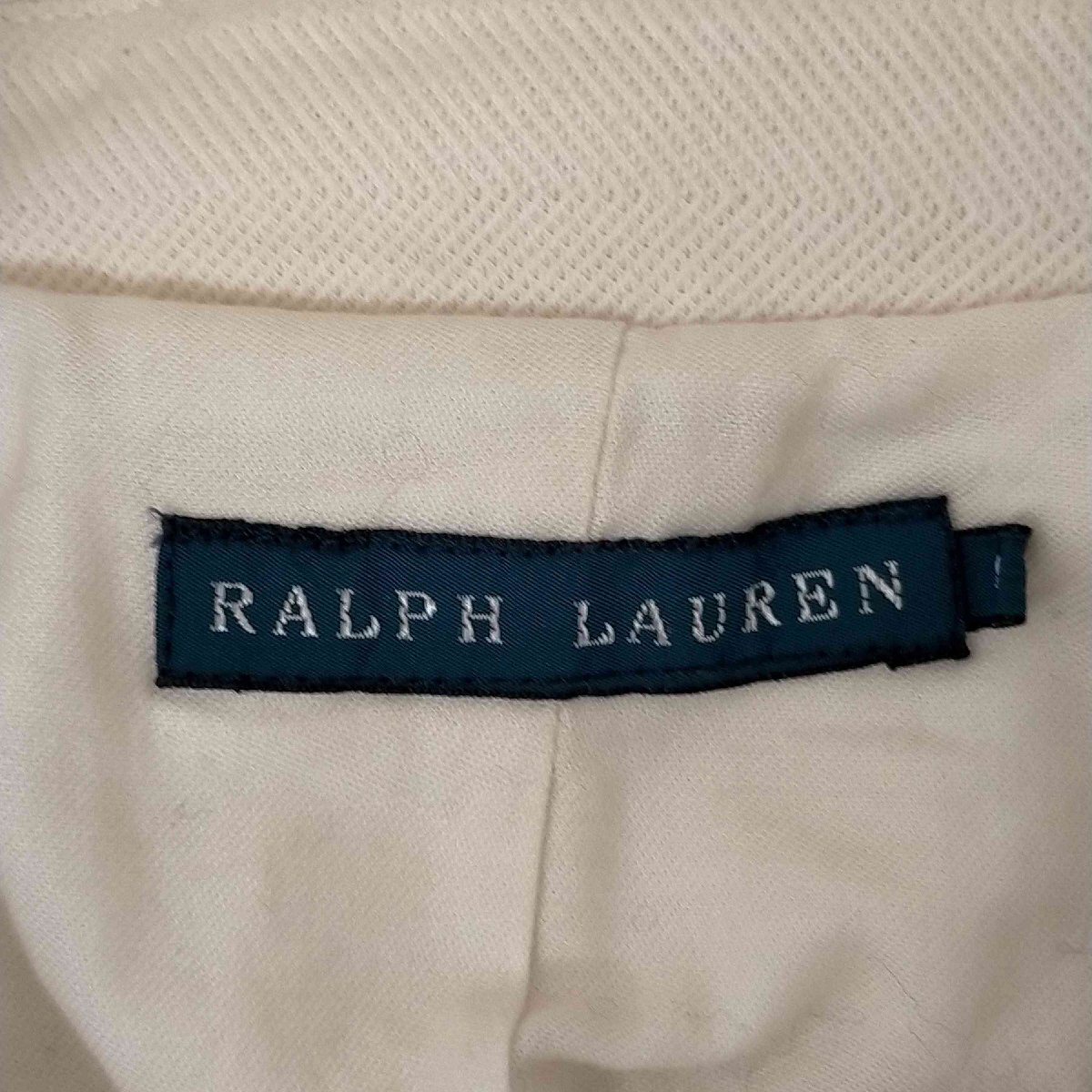 RALPH LAUREN(ラルフローレン) テーラードジャケット シングル ヘリンボーン レディース JP 中古 古着 0924_画像6