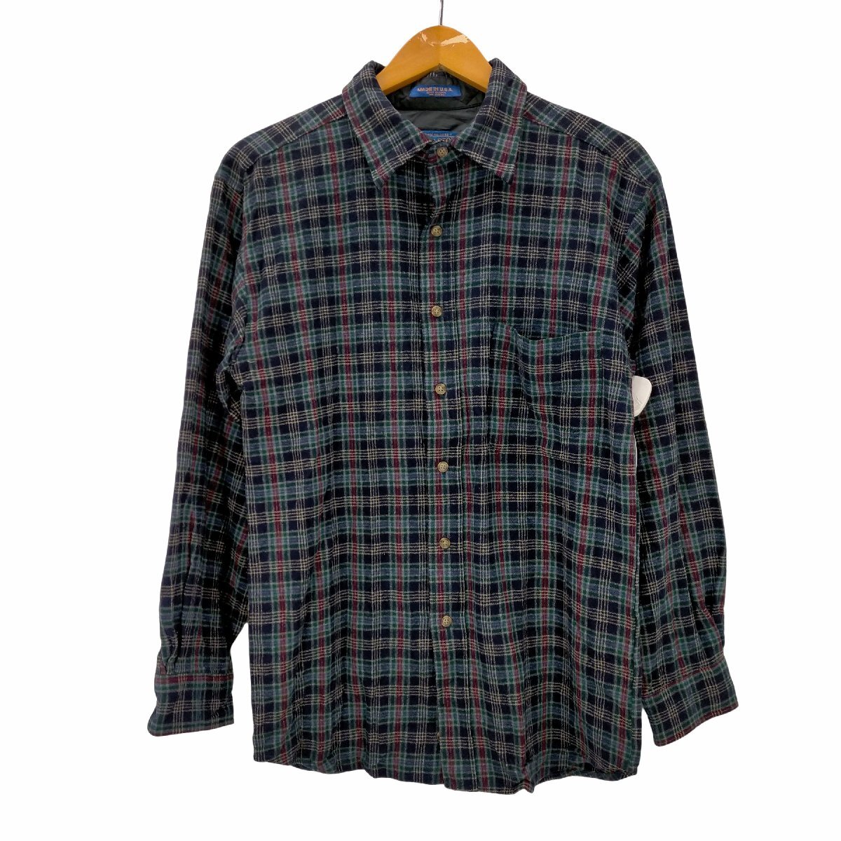 PENDLETON(ペンドルトン) USA製 チェック柄ネルシャツ メンズ import：L 中古 古着 0319_画像1