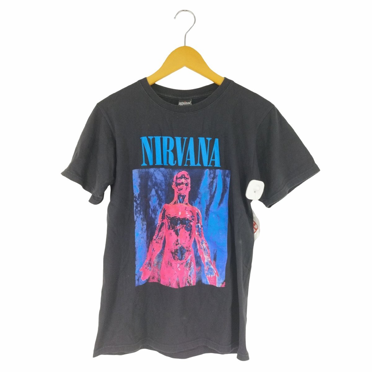 USED古着(ユーズドフルギ) AGAINST 両面プリント S/S Tシャツ メンズ impor 中古 古着 0247_画像1