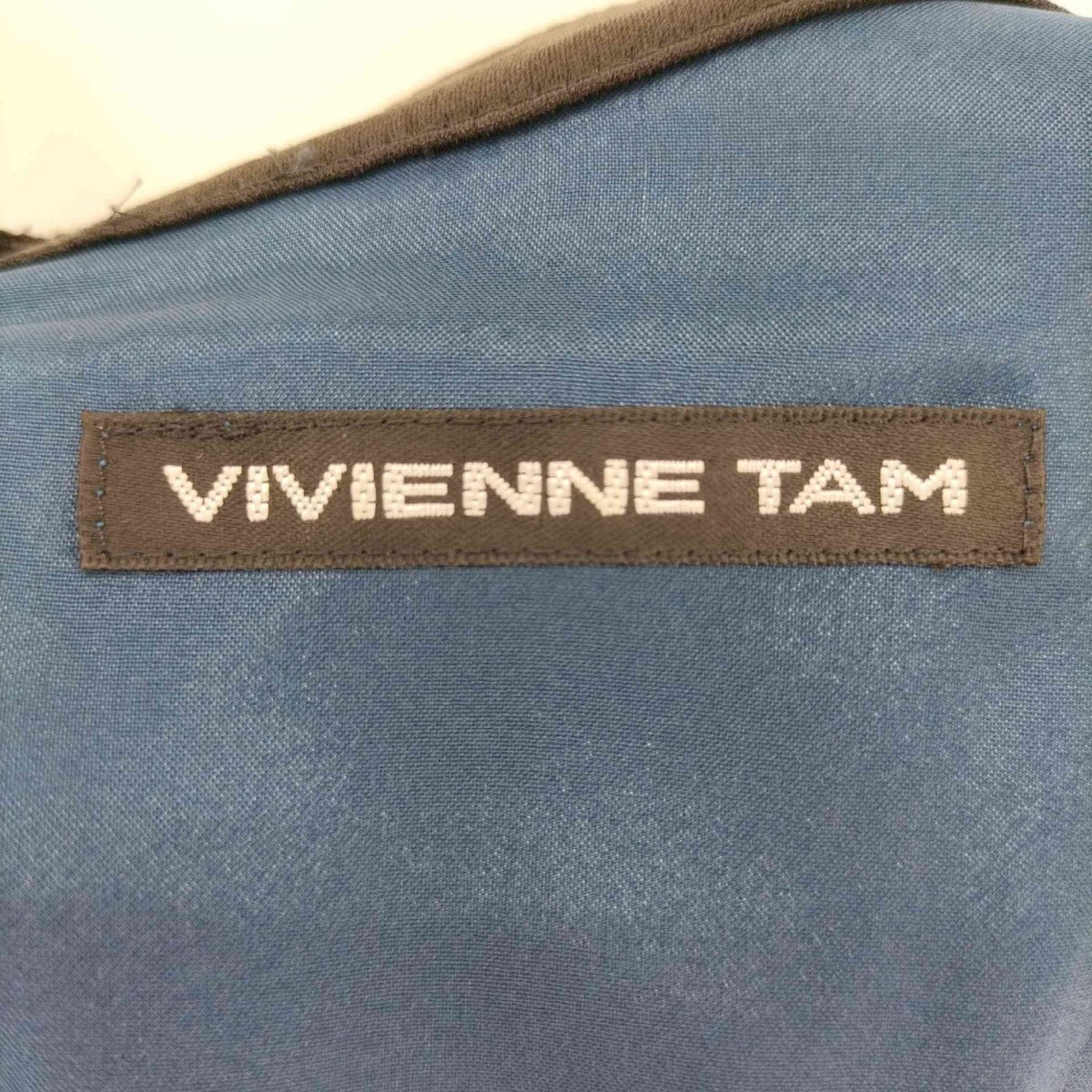 VIVIENNE TAM(ヴィヴィアンタム) カットワーク 装飾 S/S ドレス ワンピース レディース 中古 古着 0229_画像6