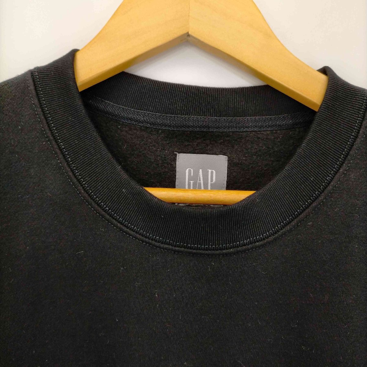 Gap(ギャップ) FLEECE CREWNECK TRUE BLACK スウェット メンズ JPN：L 中古 古着 0306_画像3