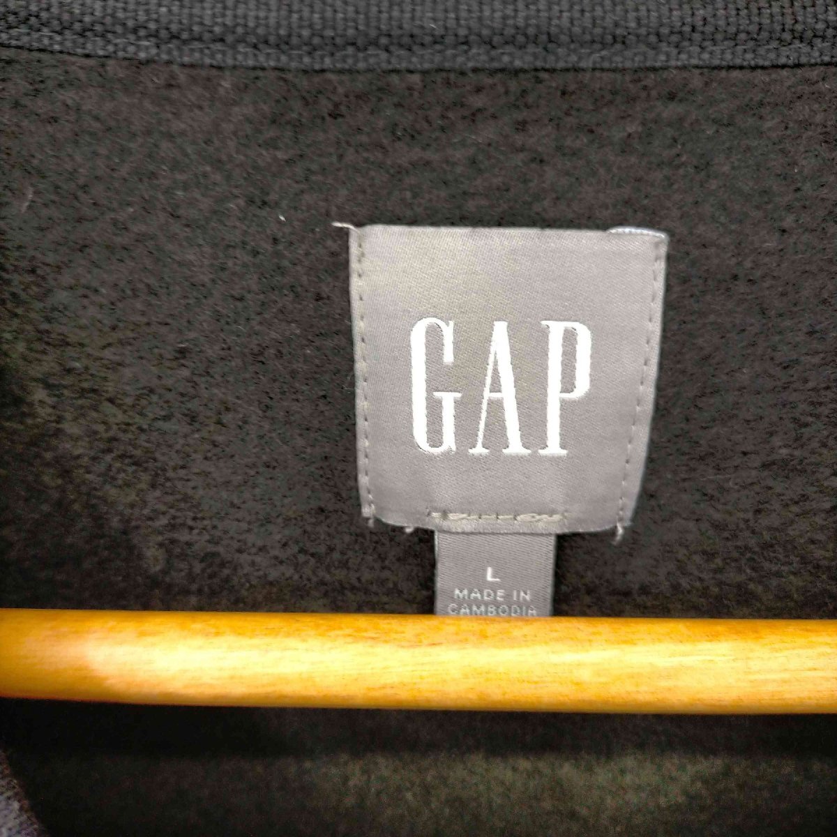 Gap(ギャップ) FLEECE CREWNECK TRUE BLACK スウェット メンズ JPN：L 中古 古着 0306_画像6