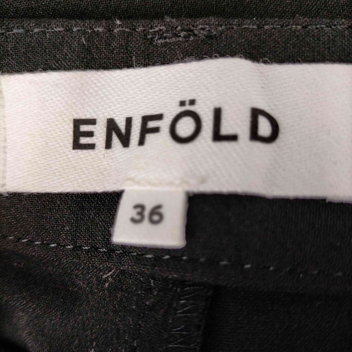 ENFOLD(エンフォルド) エンフォルド ENFOLD ダブルクロスワイドクロップドトラウザーパンツ ス 中古 古着 0729_画像6